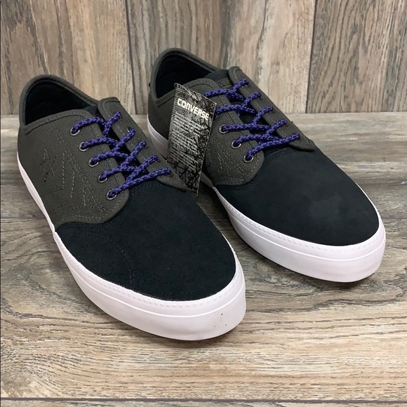 converse zakim low canvas trainers
